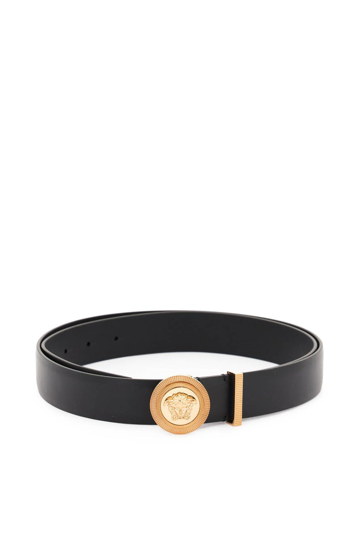 medusa biggie leather belt-0