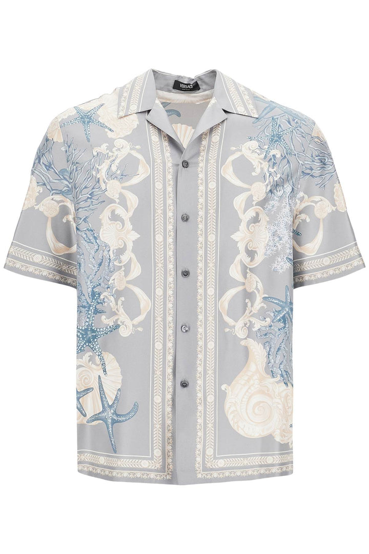 baroque printed silk bowling shirt set for the-0