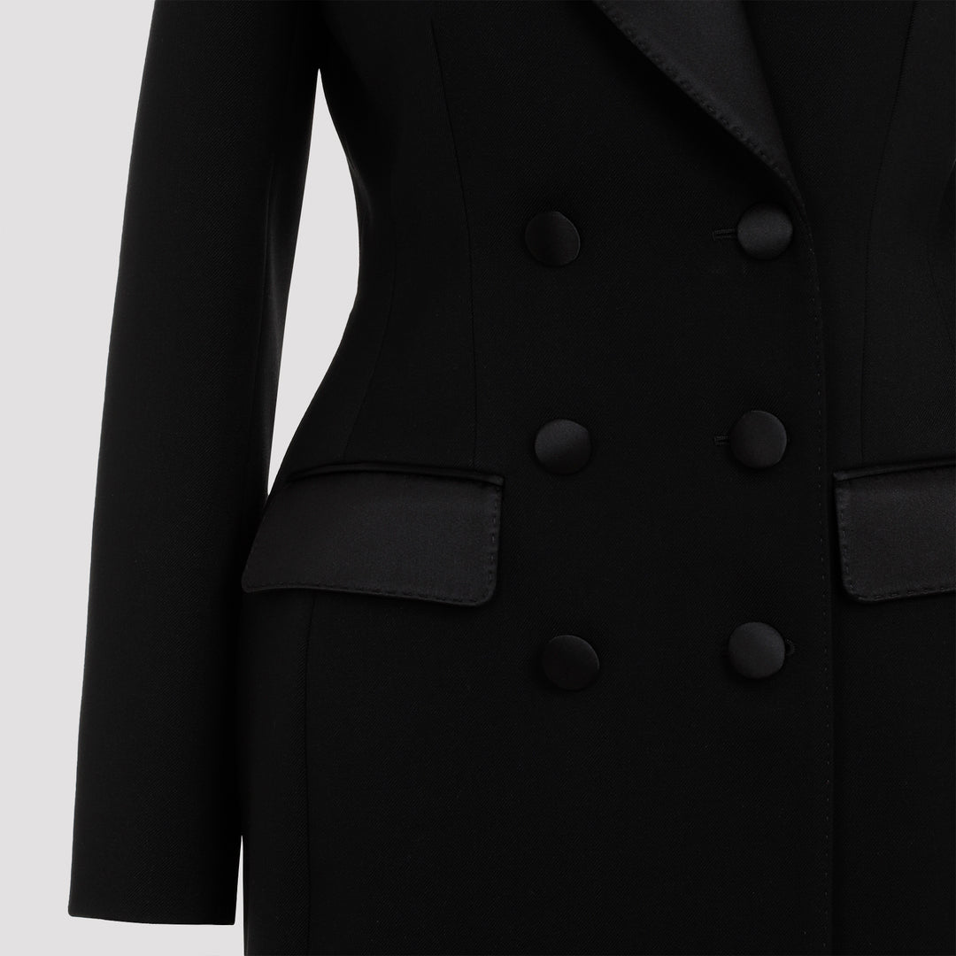 Black Virgin Wool Jacket-4