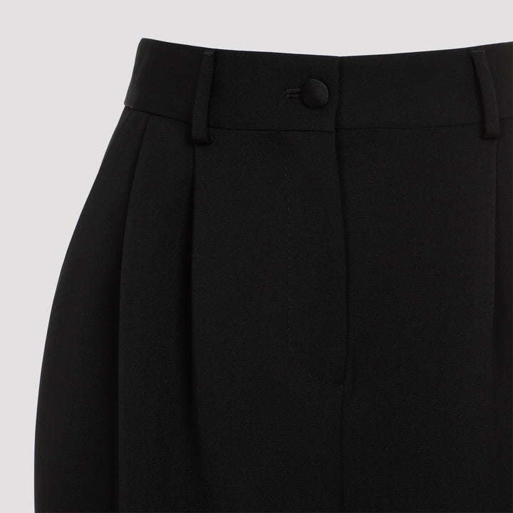 Black Virgin Wool Skirt-4