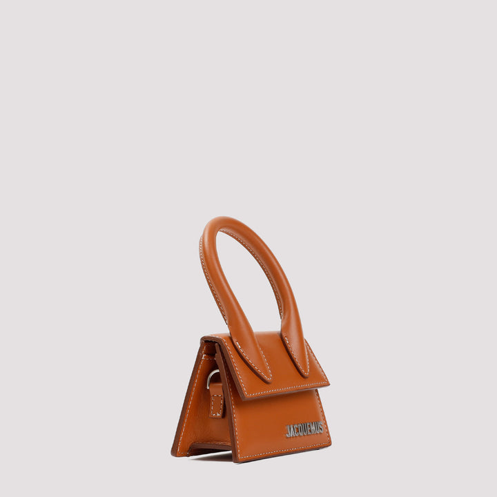 Light Brown Leather Le Chiquito Homme Bag-4