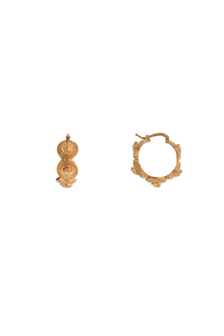 geometric metal hoop earrings tribute gold-0