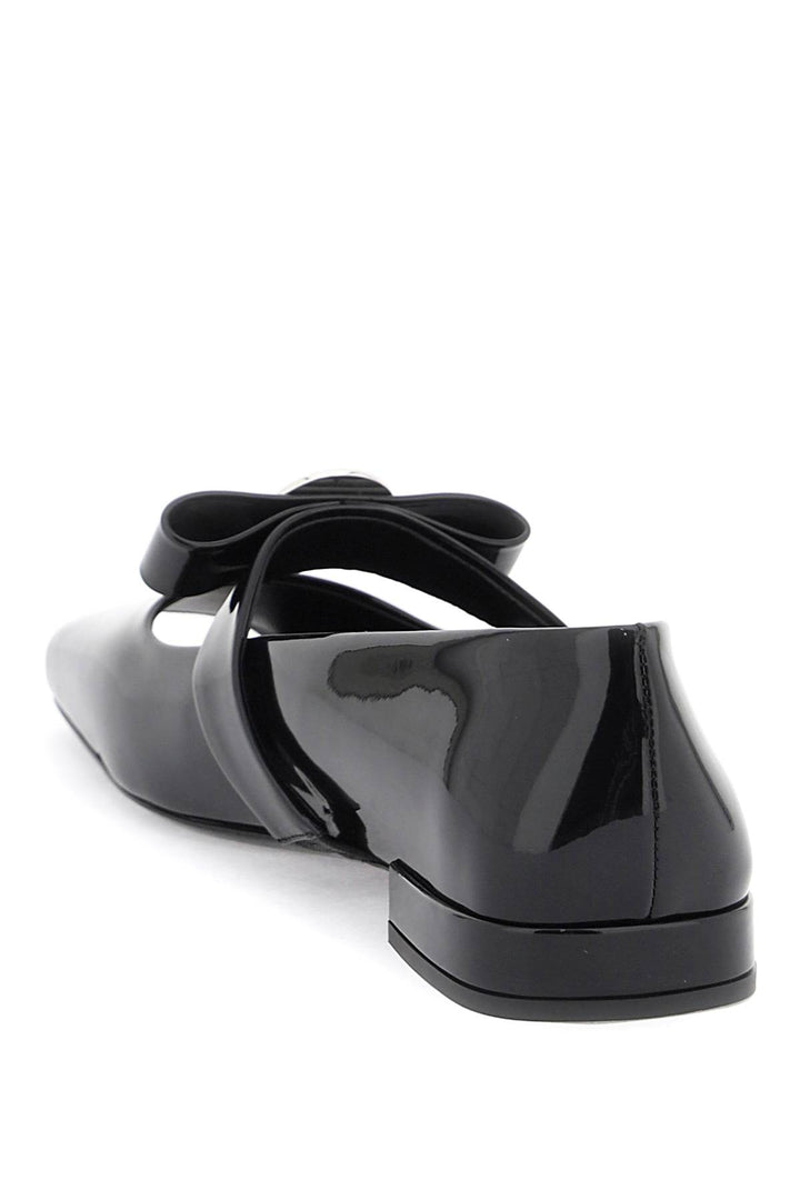 open-toe ballet flats in gianni ribbon-2