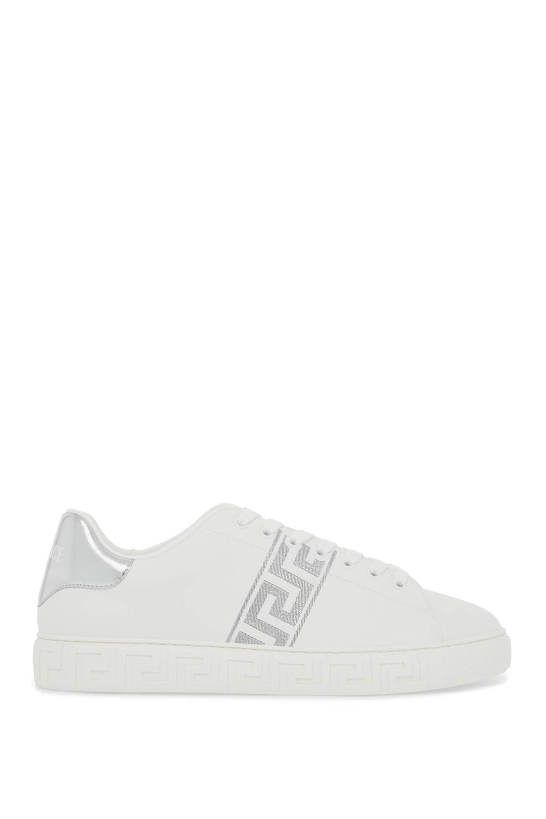 embroidered greek pattern sneakers in-0