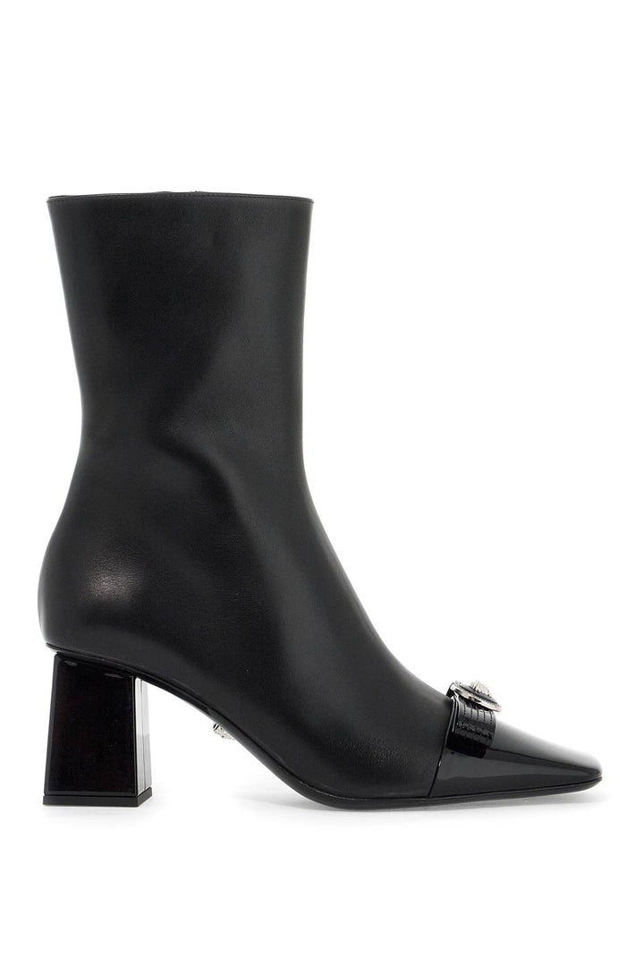 gianni ribbon leather ankle boots with-0