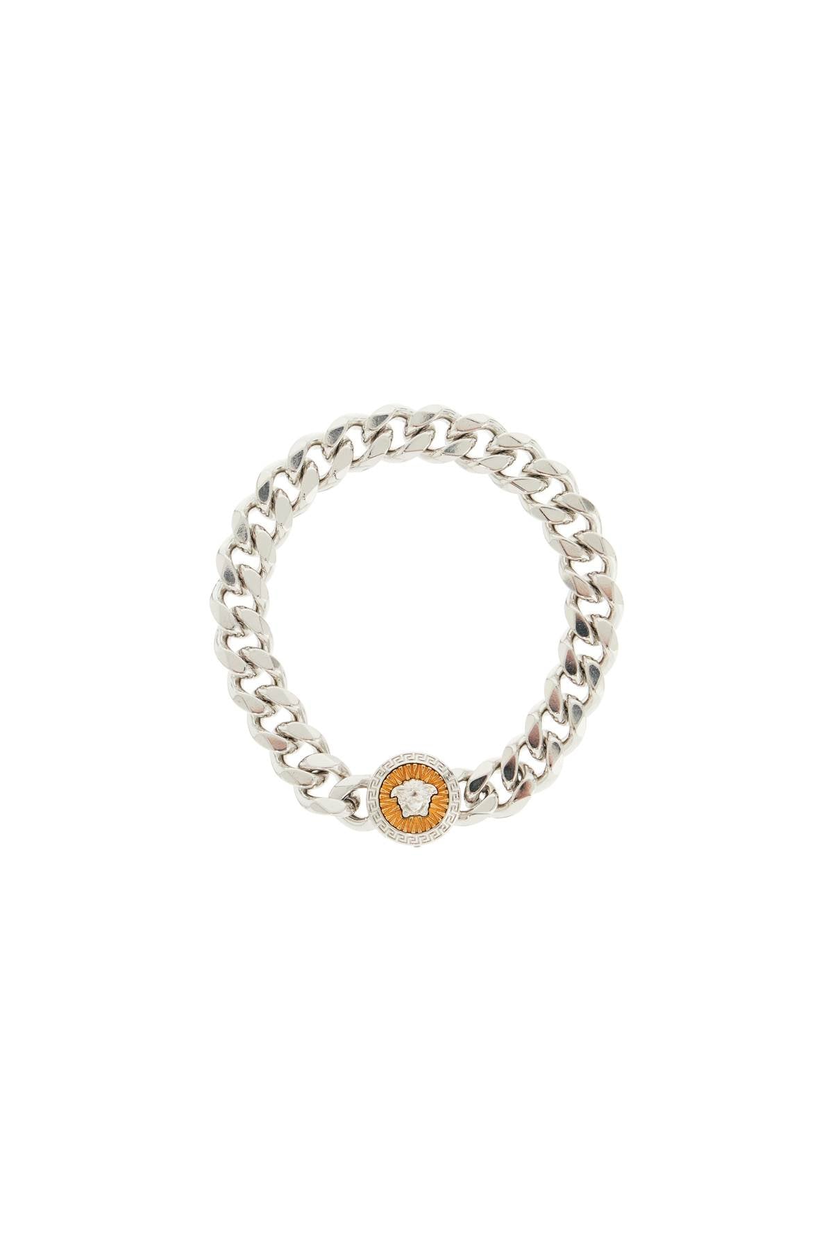 "chain bracelet with medusa charm-0