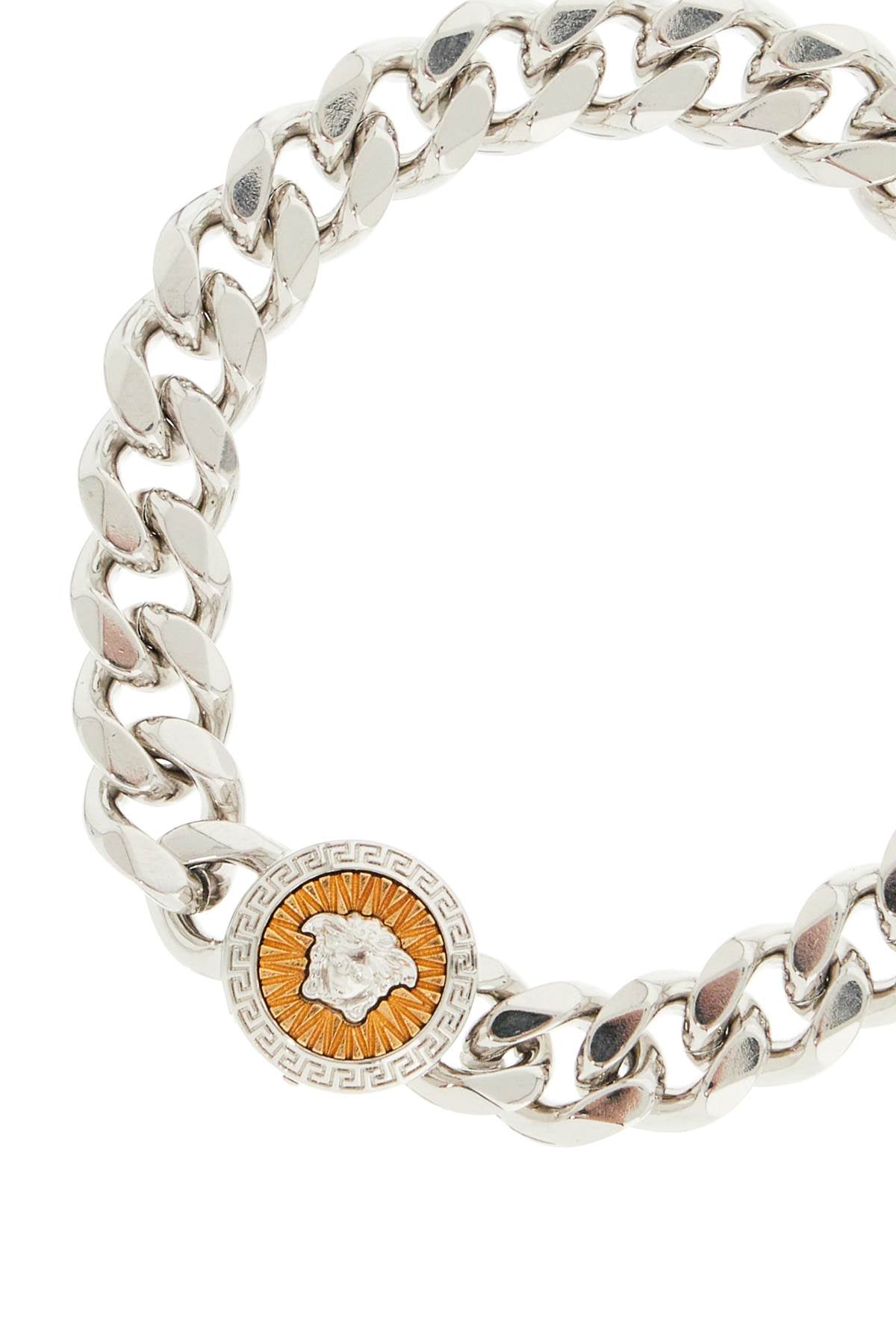 "chain bracelet with medusa charm-2