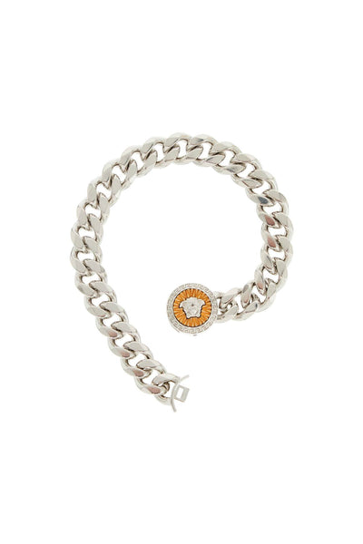 "chain bracelet with medusa charm-1