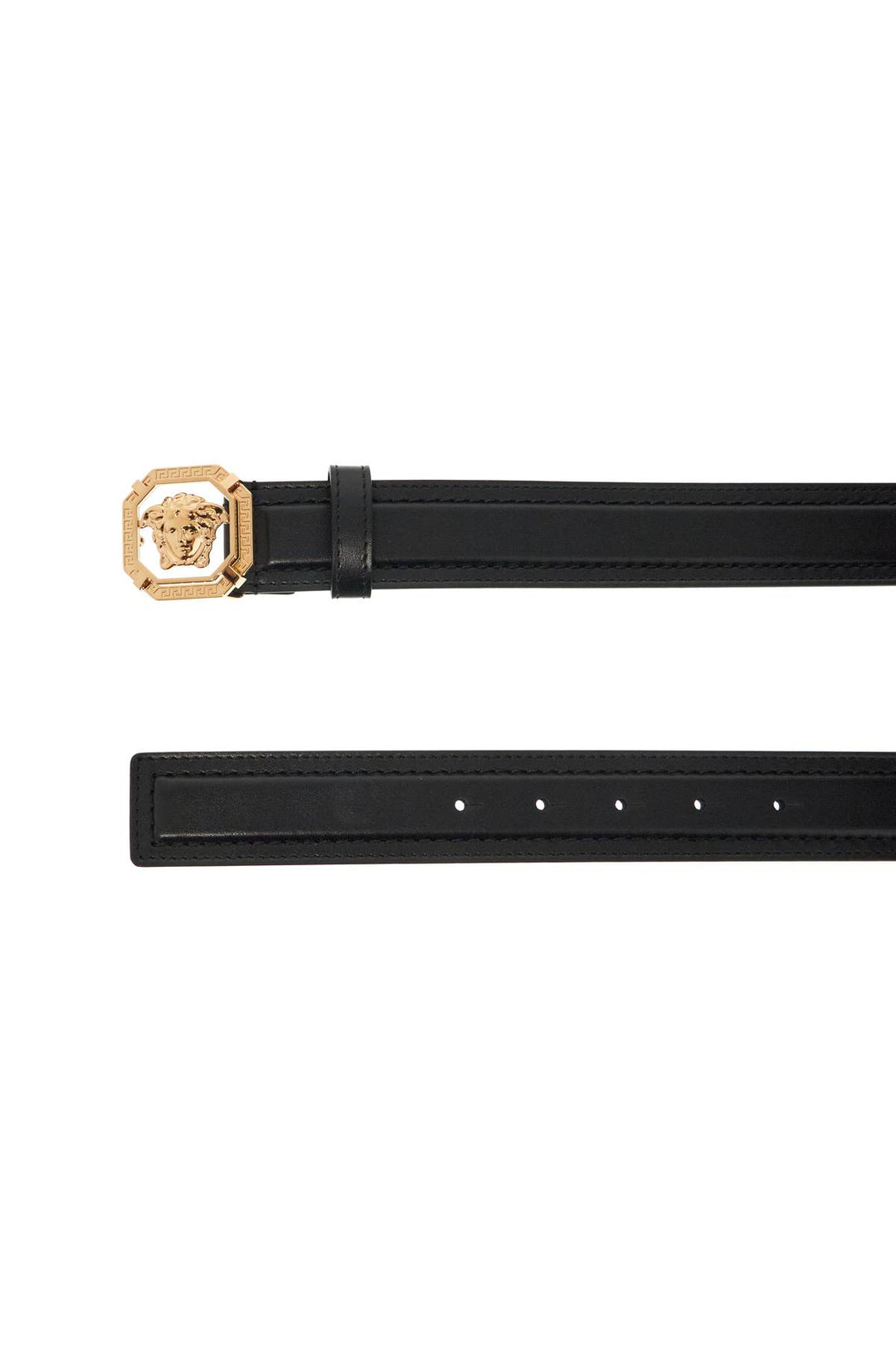 "leather medusa belt with-1