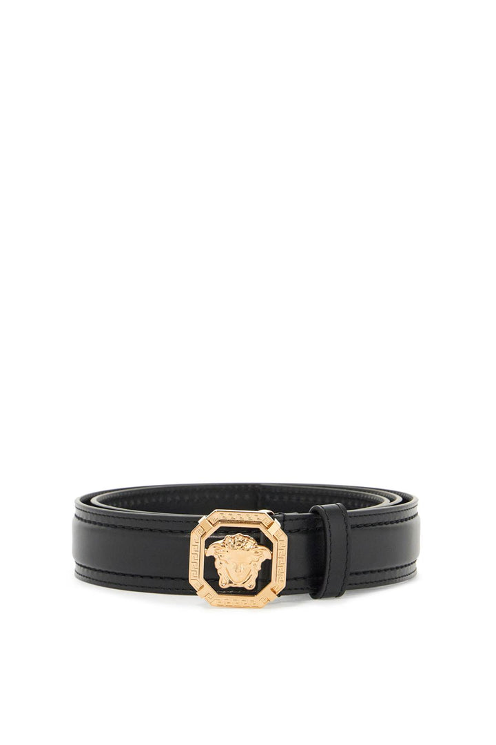 "leather medusa belt with-0