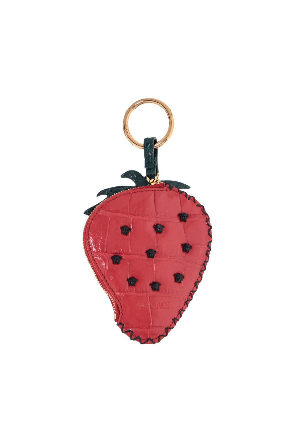 strawberry charm in coconut print leather-1