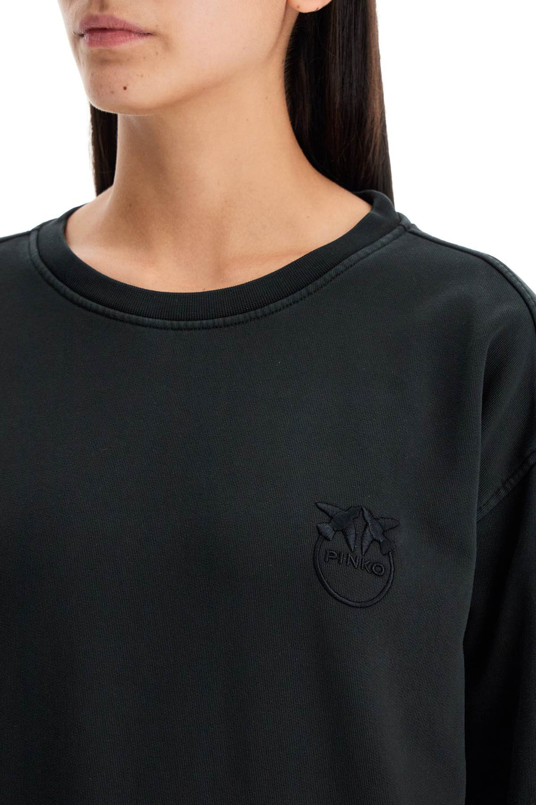 "embroidered logo crewneck-3