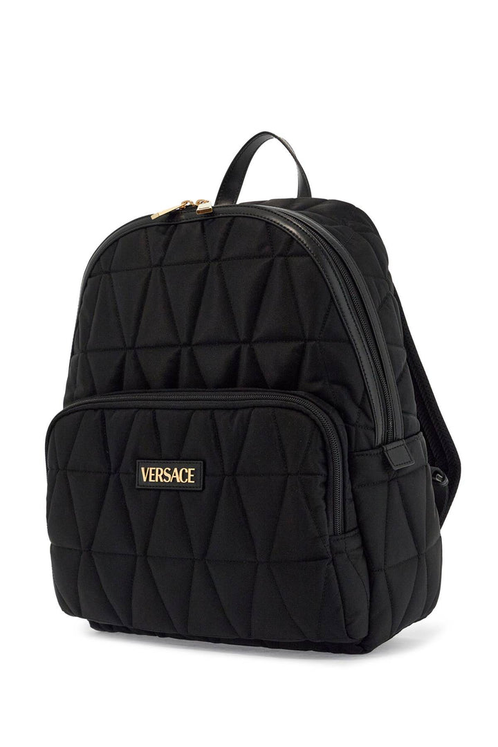 quilted nylon backpack-2