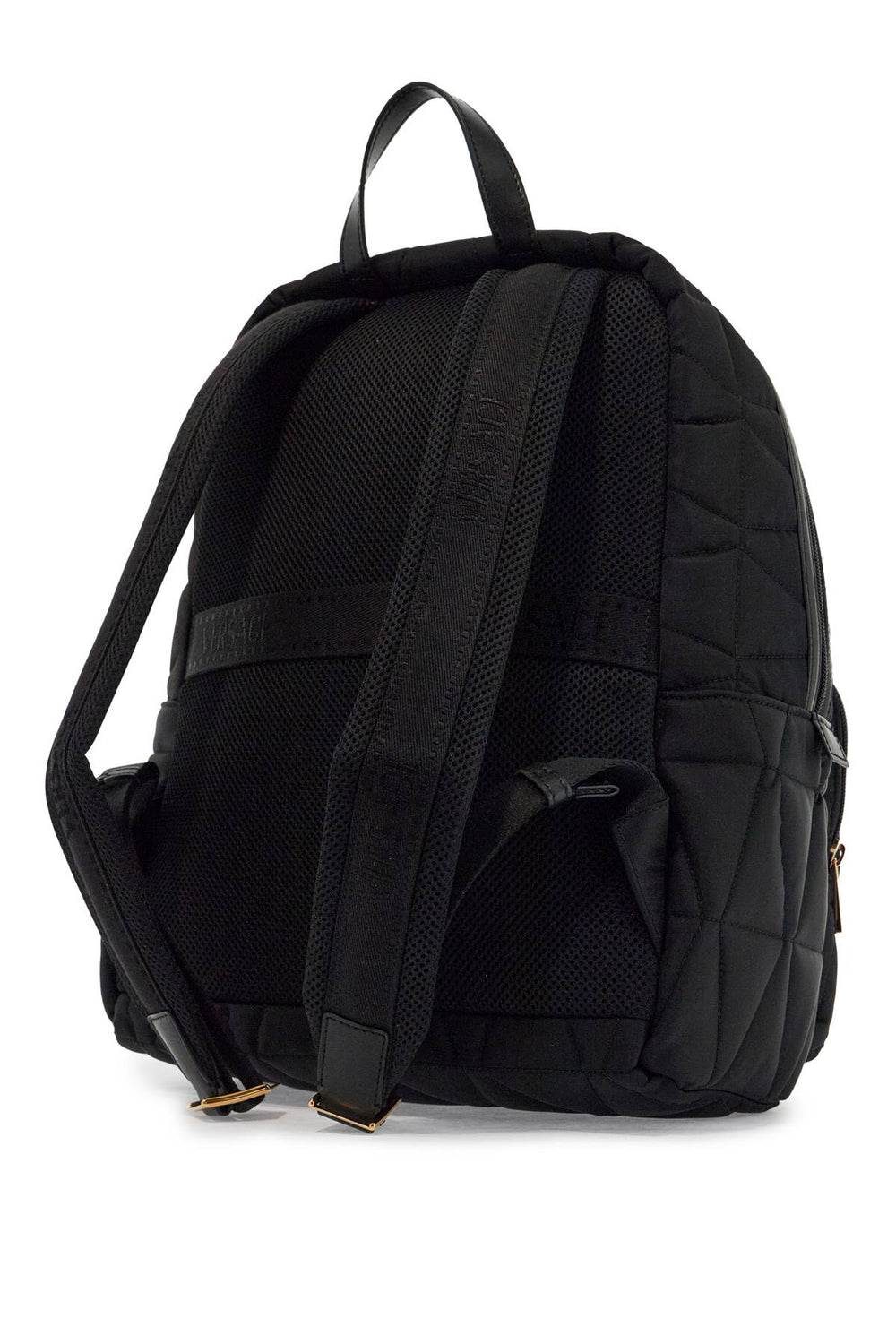 quilted nylon backpack-1