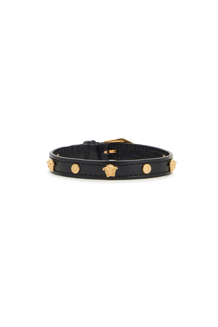 medusa leather bracelet-0