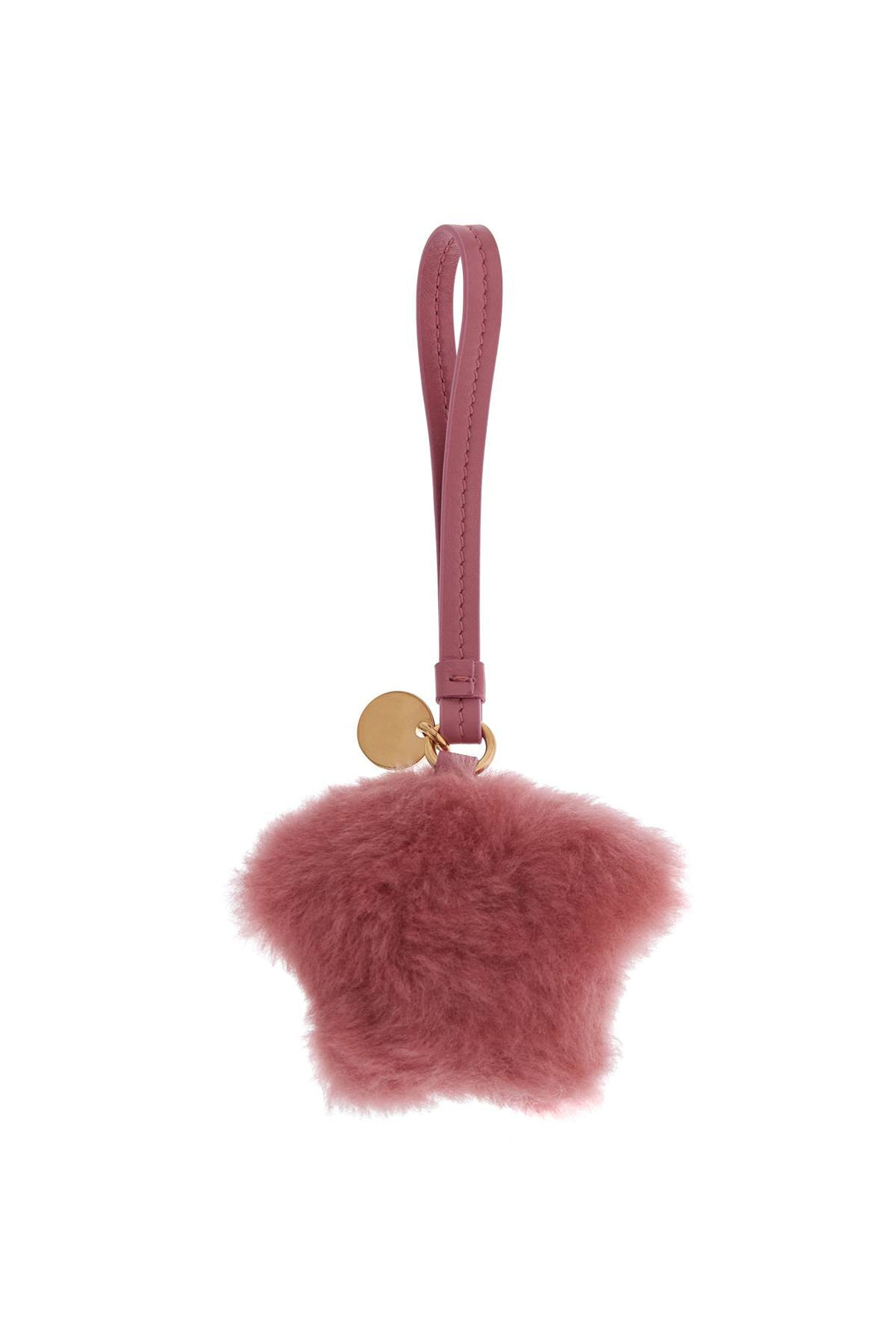 charm stella rosa fragola in shearling con medusa-1