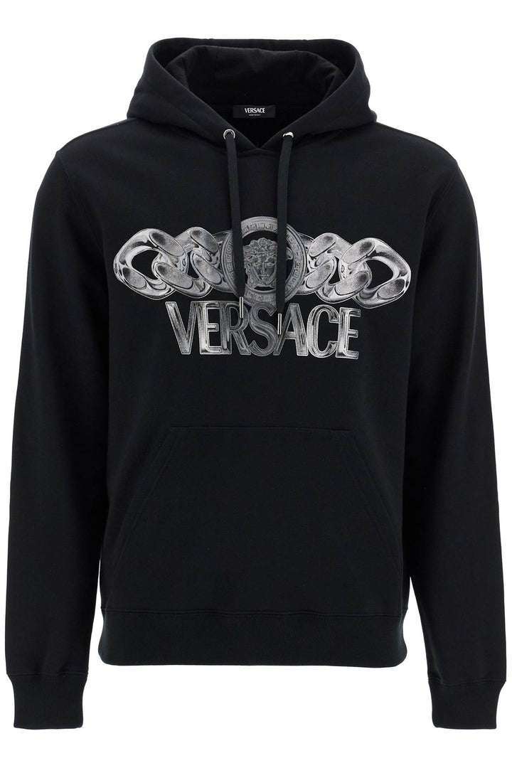 'hooded sweatshirt with medusa-0