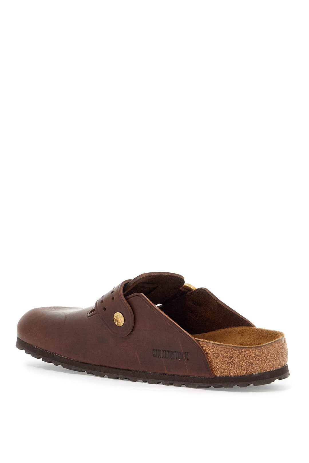 boston bold leather clog with sab-2