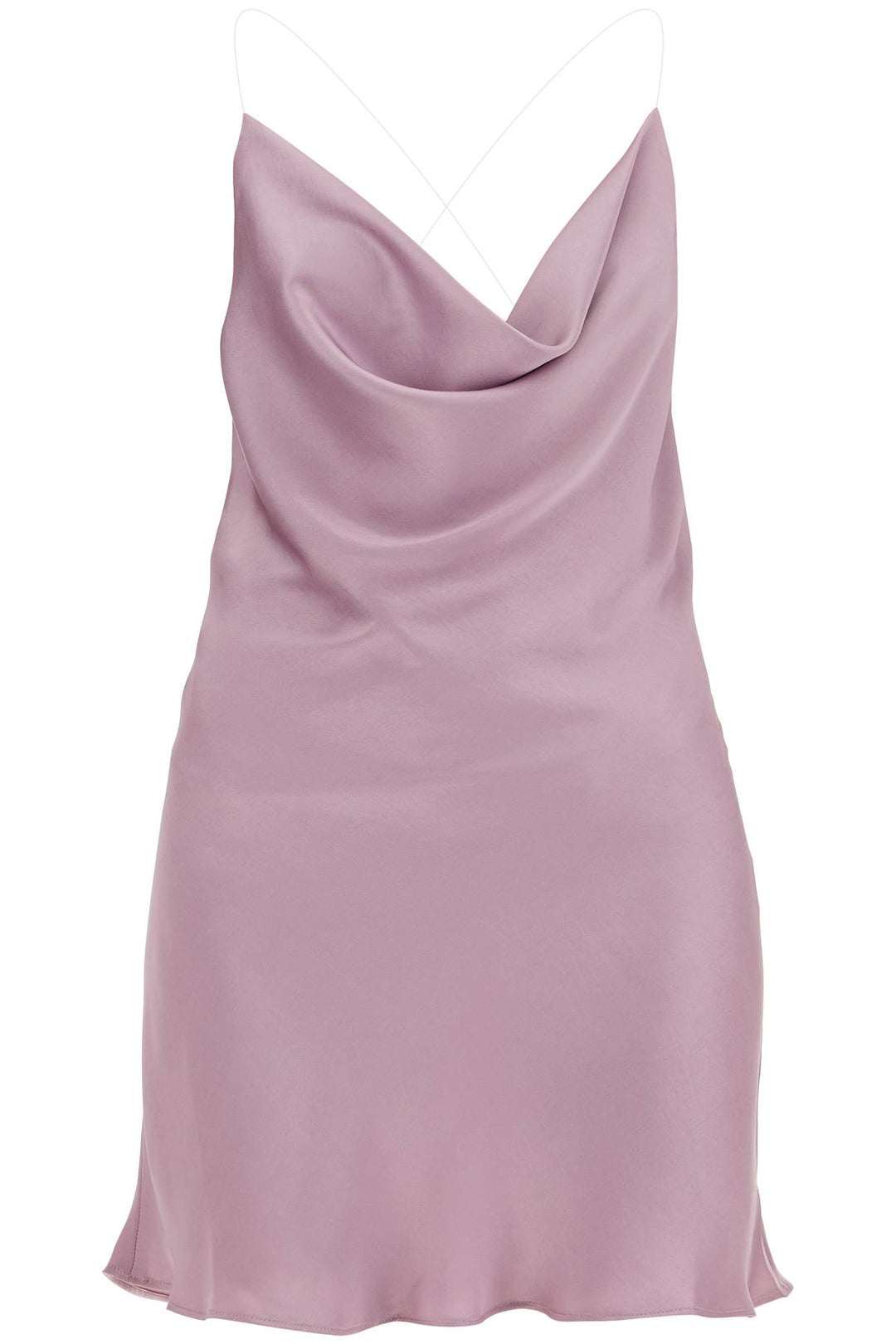 mini satin slip dress with spaghetti straps-0