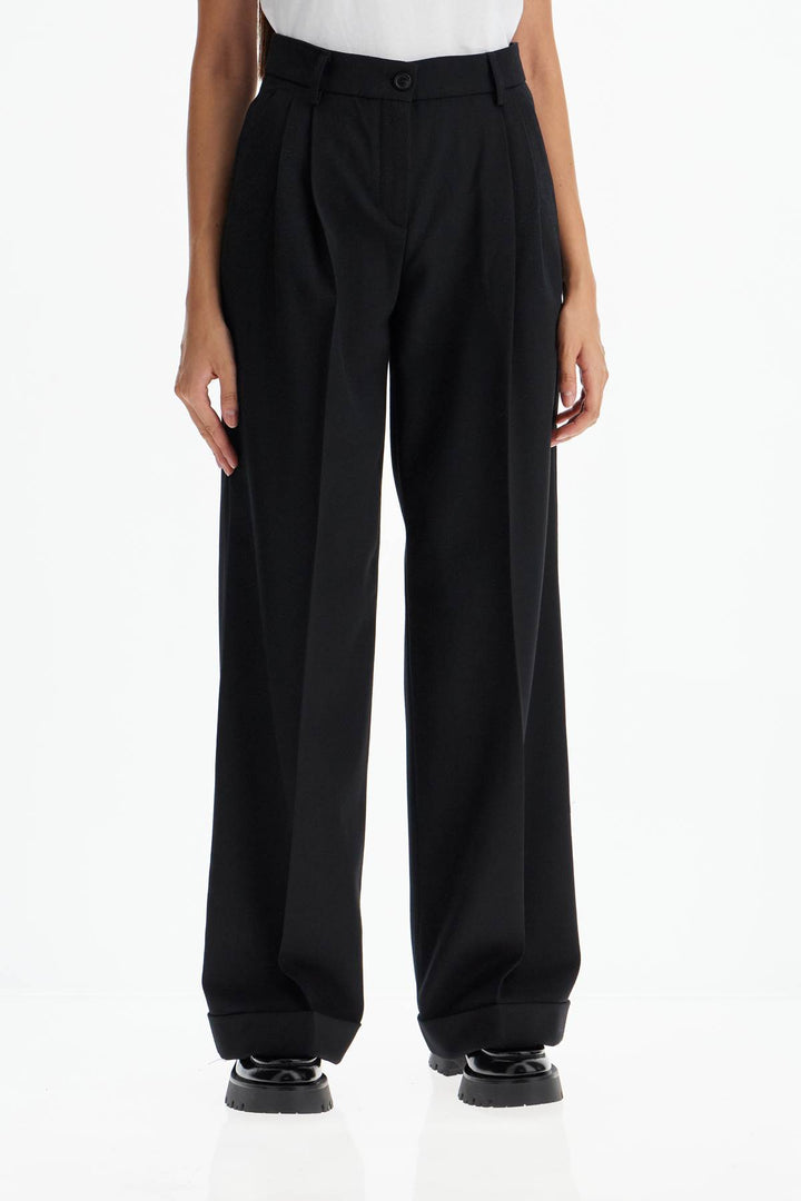 twill wide-leg trousers in pal-1