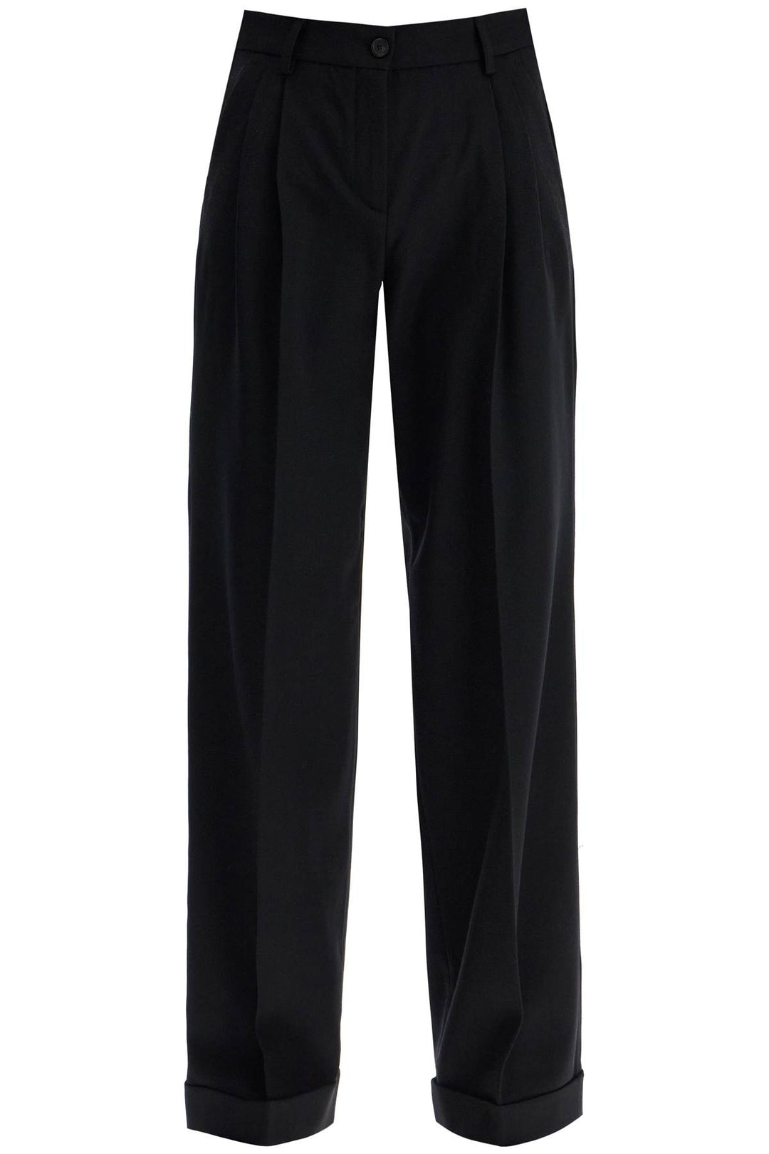 twill wide-leg trousers in pal-0