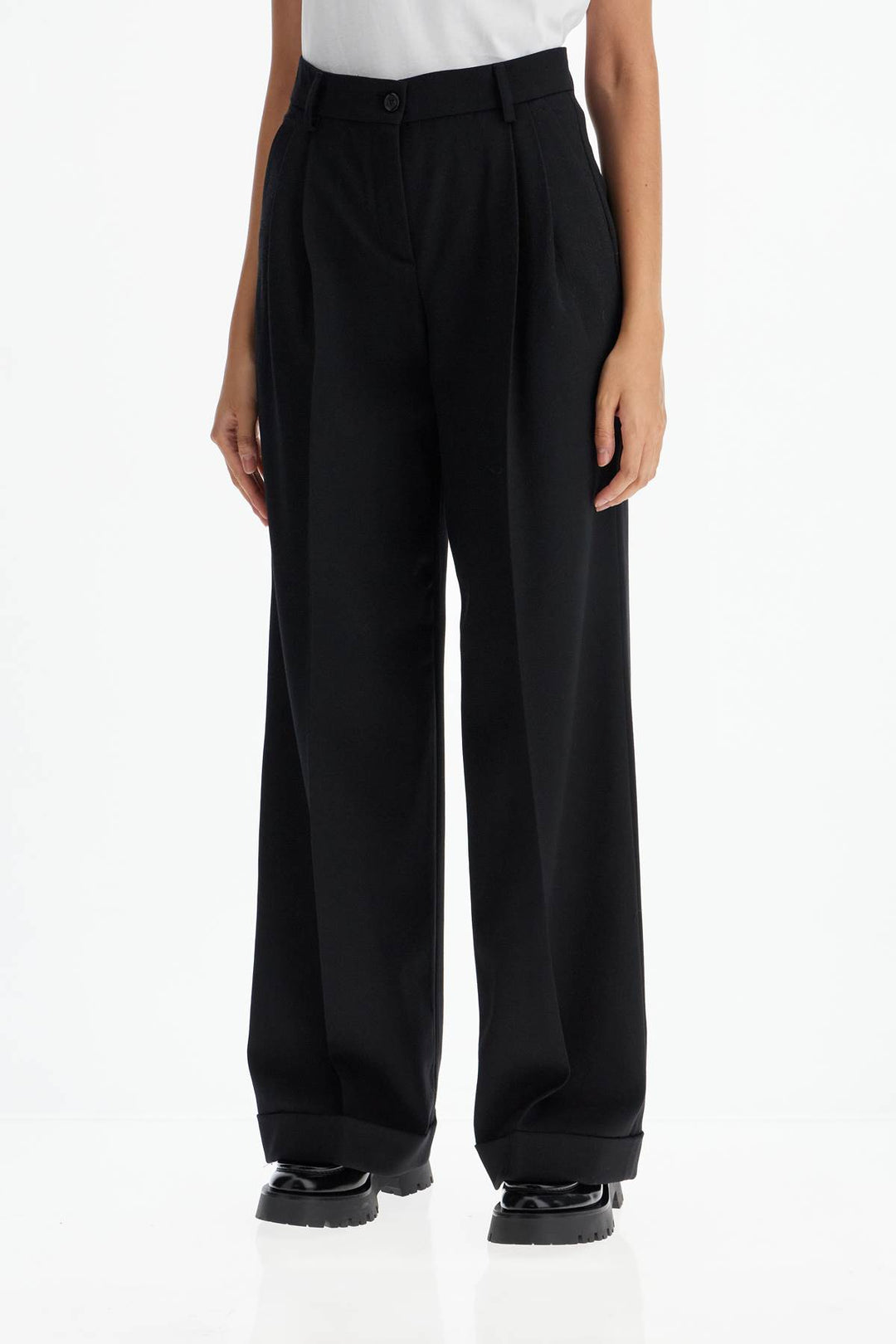 twill wide-leg trousers in pal-3