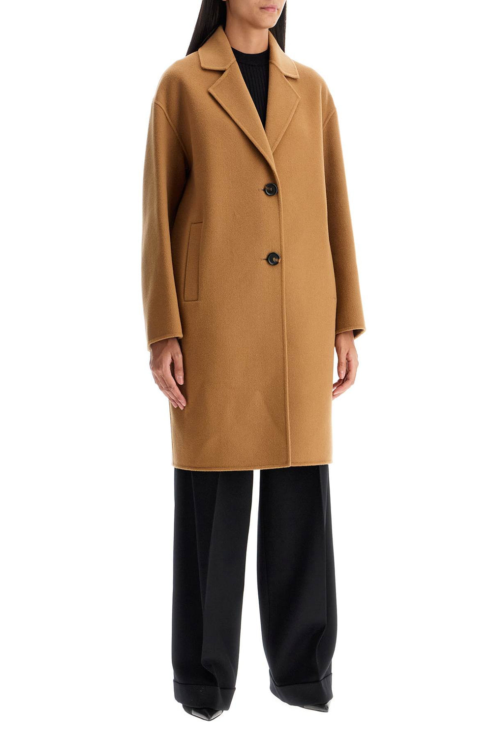 double wool coat with screwdriver design-1