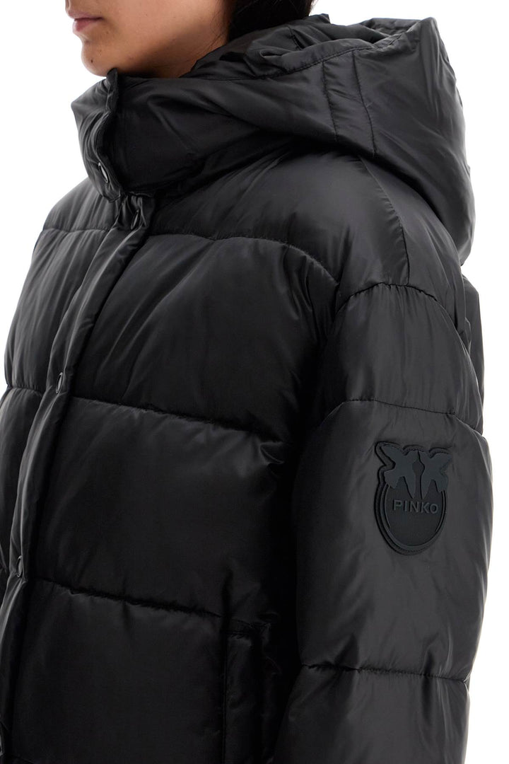 "down jacket with logo patch-3