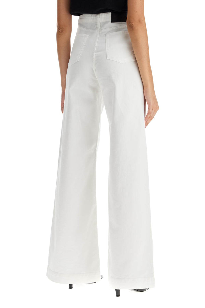 wide leg twill trousers in italian-2