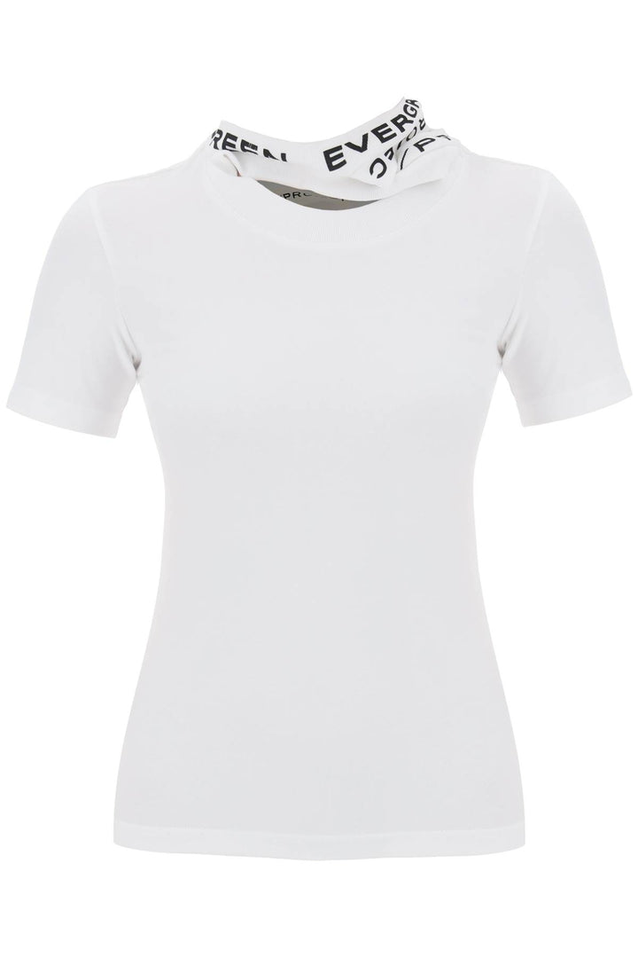 "triple collar t-shirt with-0