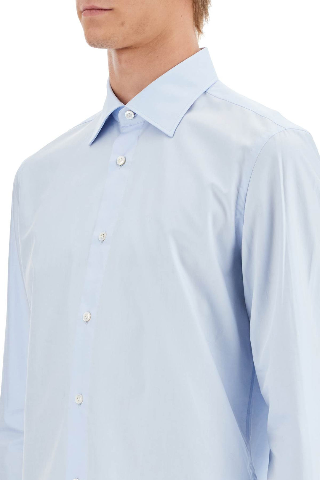 slim fit twill shirt for men-3