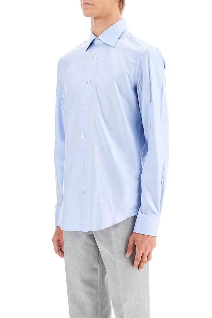 slim fit twill shirt for men-3