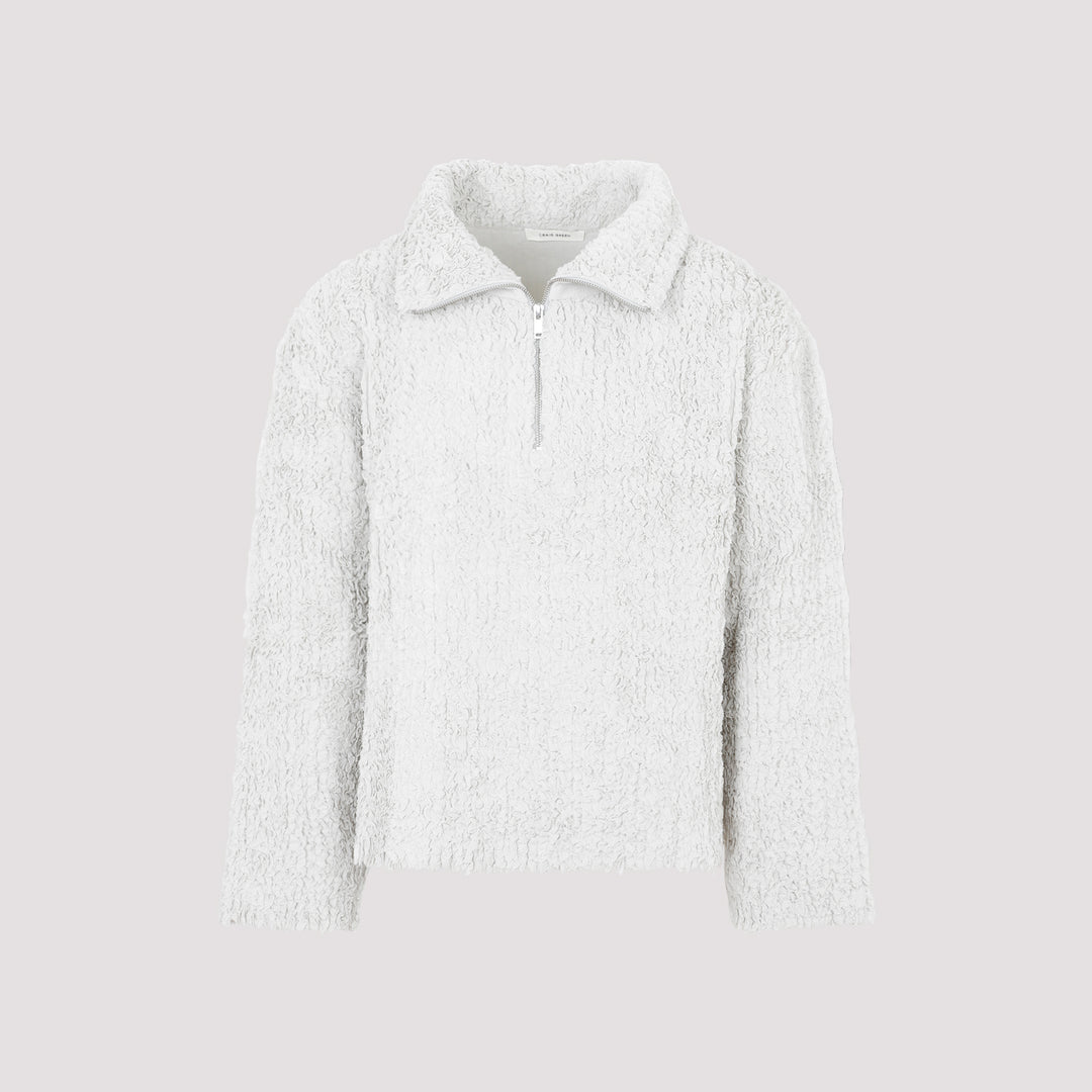 Chalk White Handmade Loopback Pullover-0