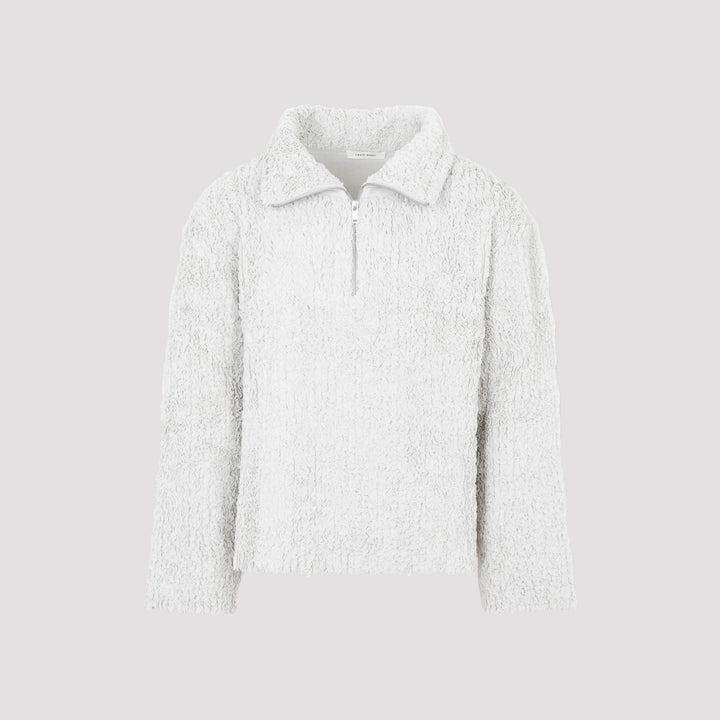 Chalk White Handmade Loopback Pullover-0