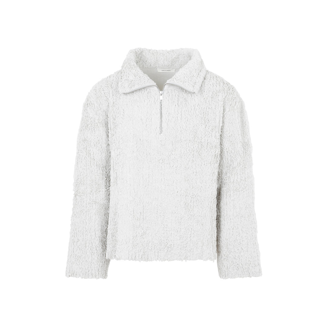 Chalk White Handmade Loopback Pullover-1