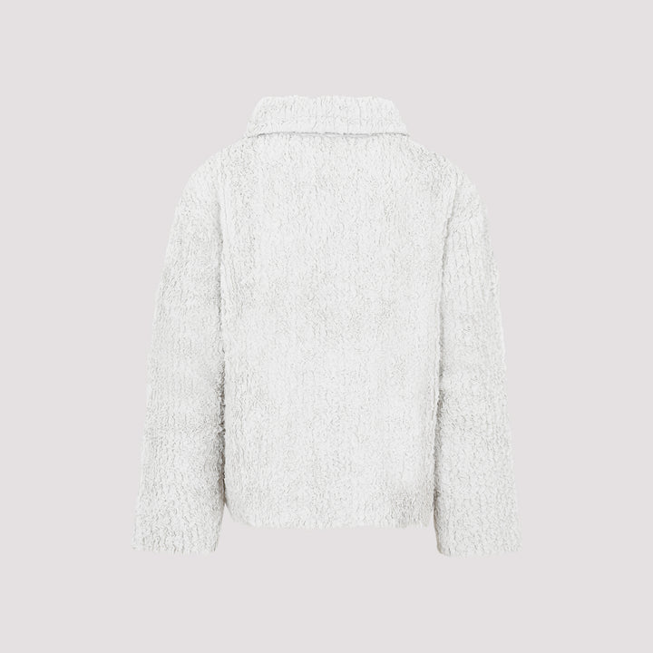 Chalk White Handmade Loopback Pullover-3