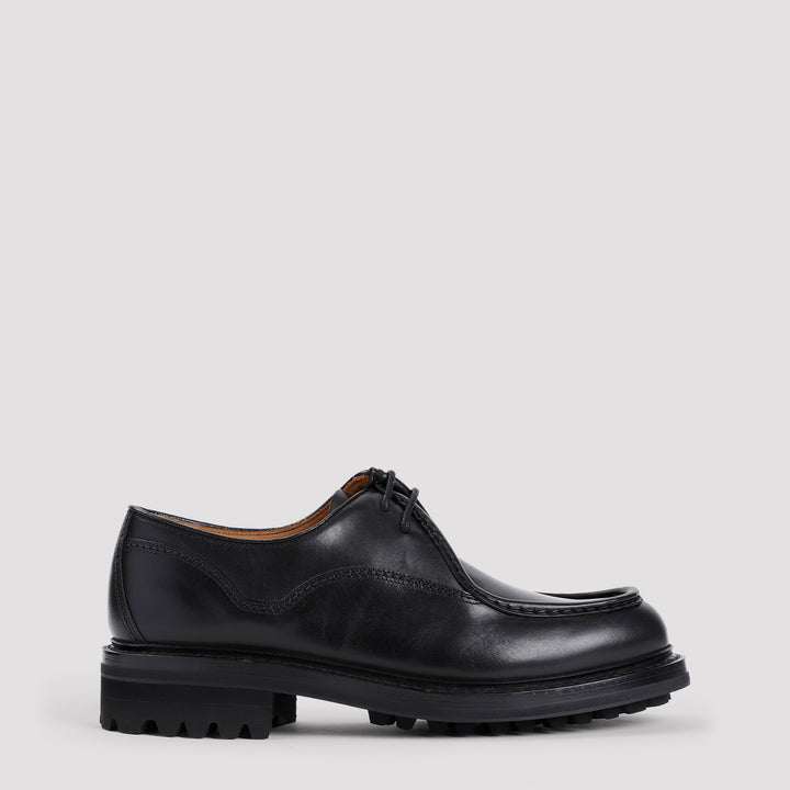 Black Calf Leather Lymington Shoes-0