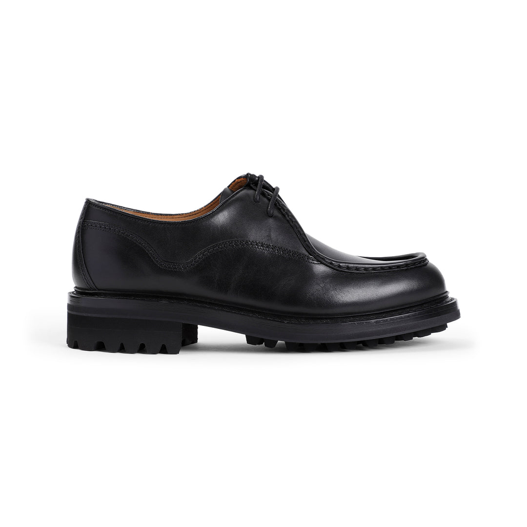 Black Calf Leather Lymington Shoes-1