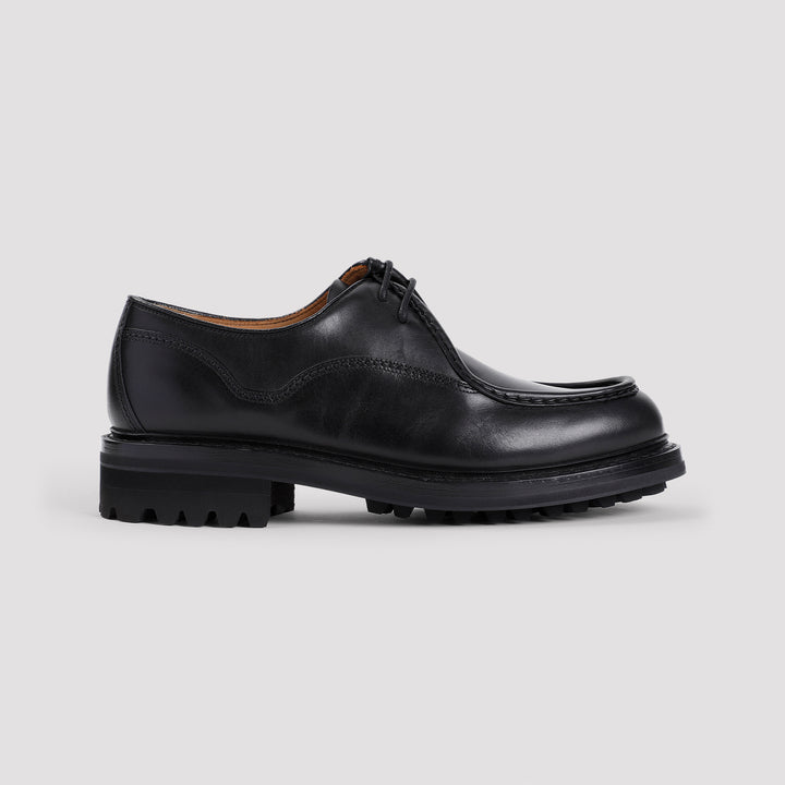 Black Calf Leather Lymington Shoes-2