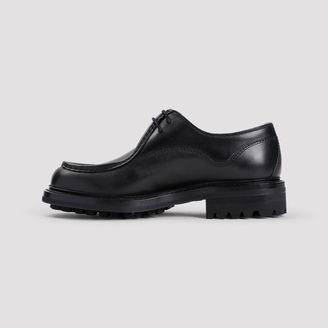 Black Calf Leather Lymington Shoes-3