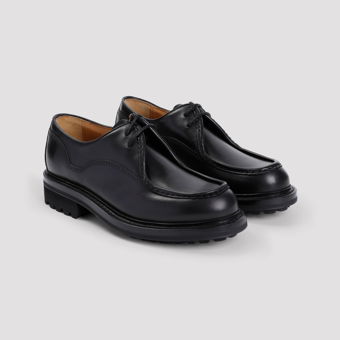 Black Calf Leather Lymington Shoes-4