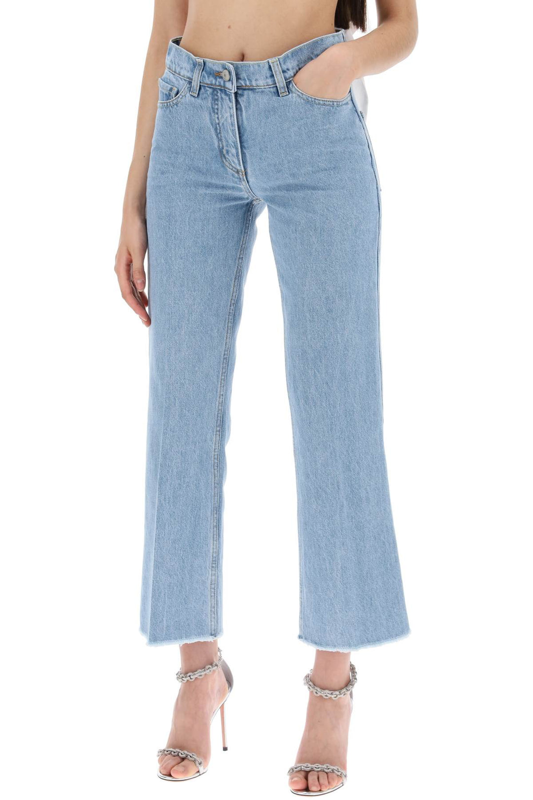 low-waisted cropped jeans-3