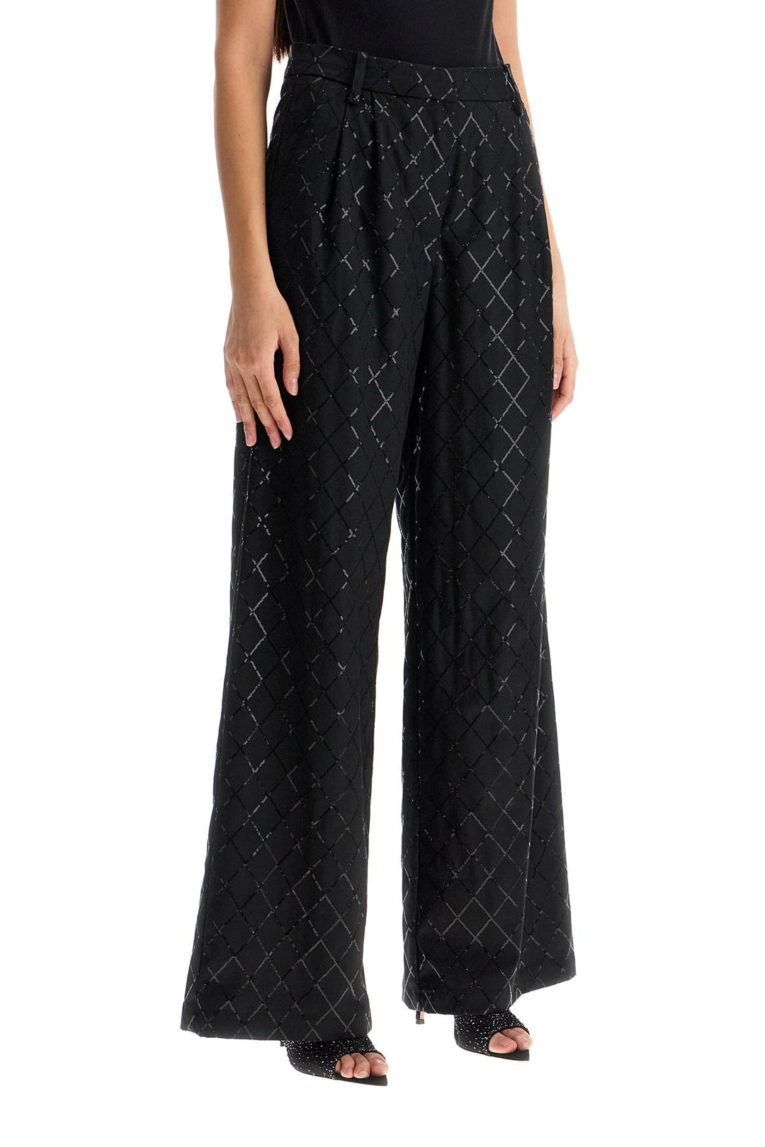 wide pants with sequins.-1