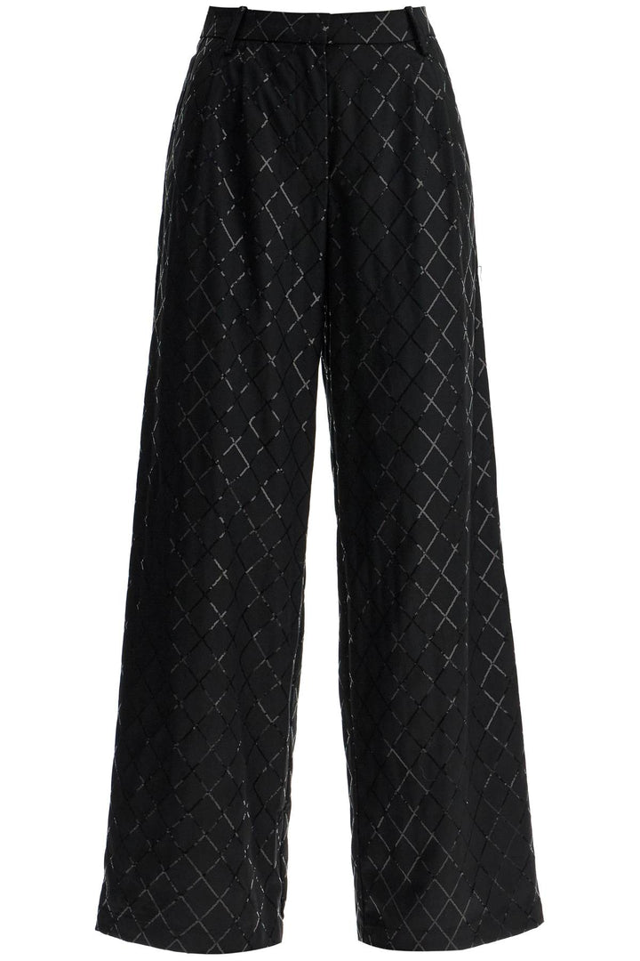 wide pants with sequins.-0