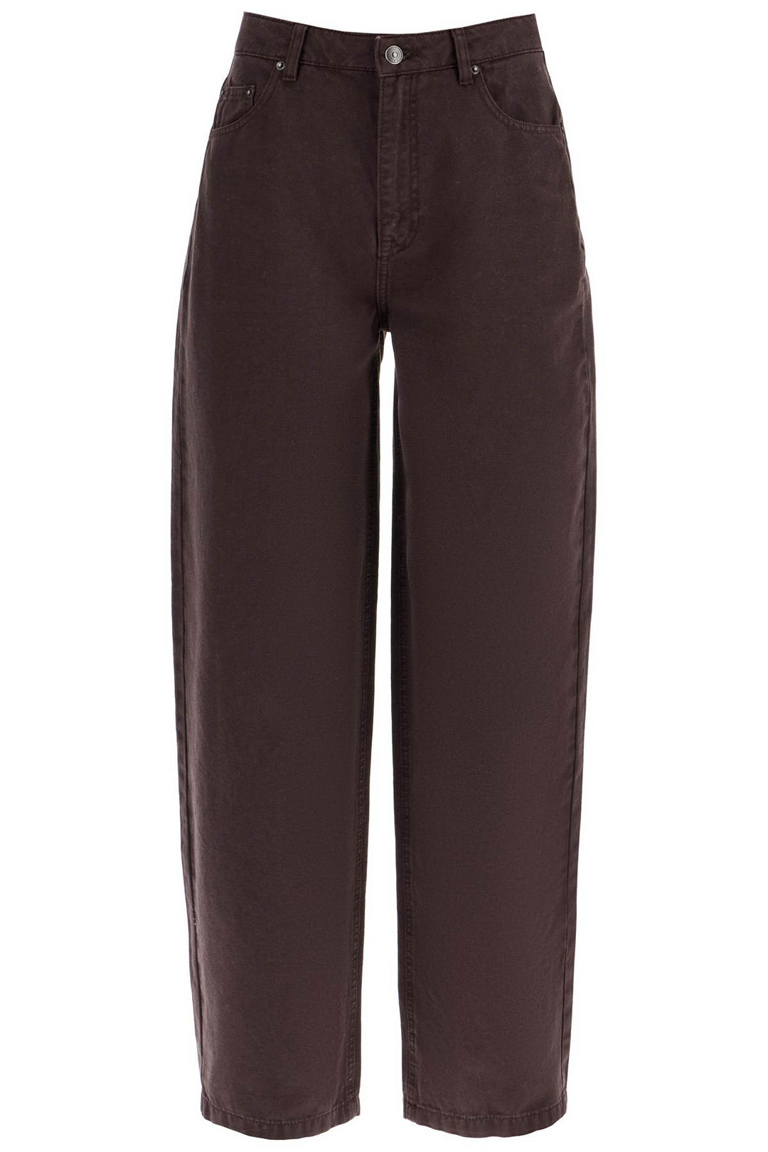 wide leg five-pocket pants with a relaxed-0