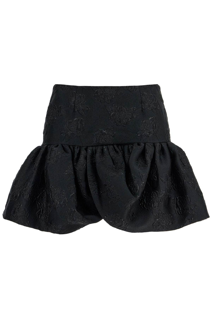 jacquard mini skirt-0