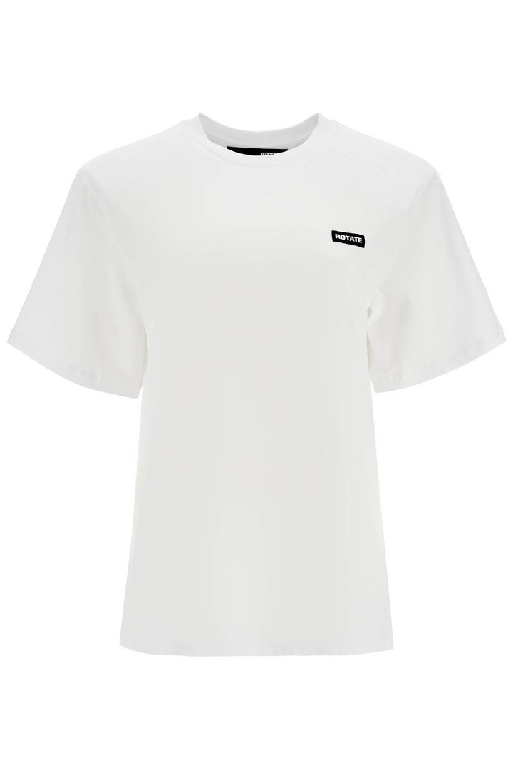 white organic cotton t-shirt with wide neck-0