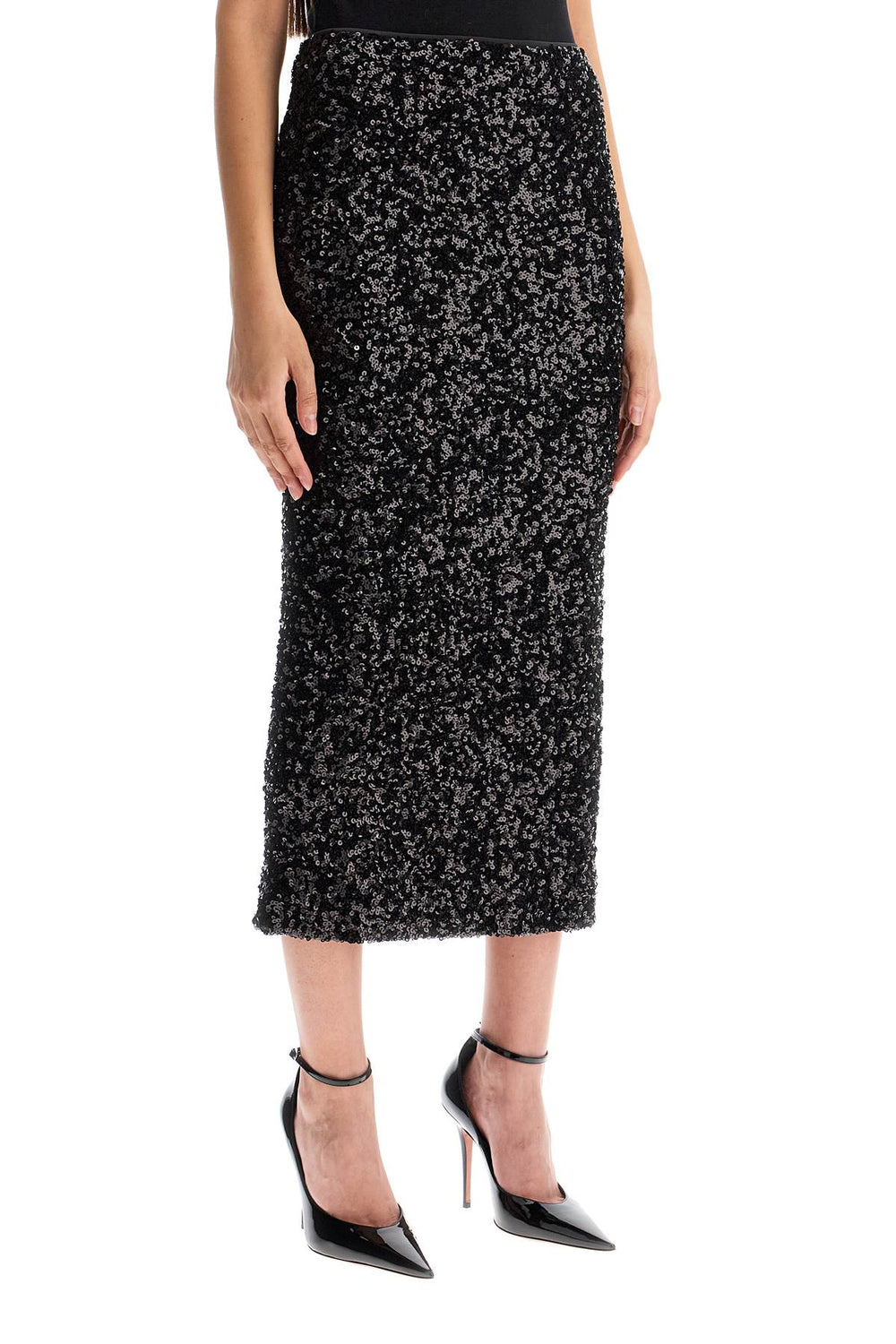 midi sequin skirt in-1