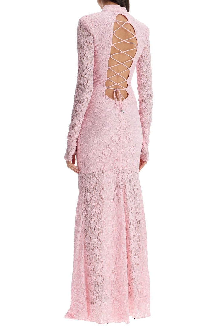 long pink lace dress with open back for special occasions-2