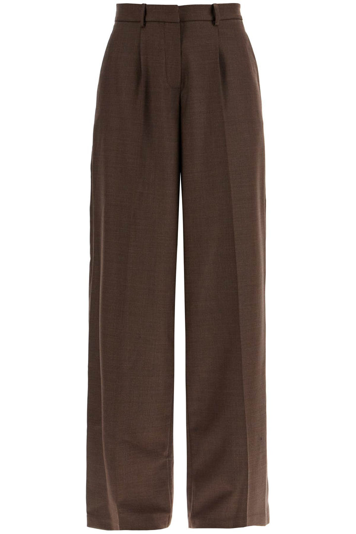 wide stretch wool trousers for comfortable fit-0